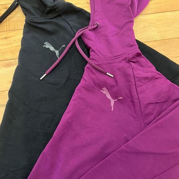 2 Puma Lightweight Hoodies - Picture 1 of 8
